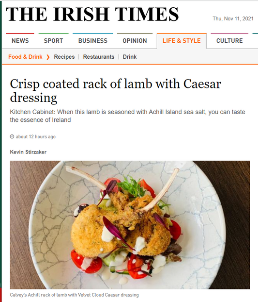 Two Velvet Cloud Sheep's Yogurt Recipies In The Irish Times This Month