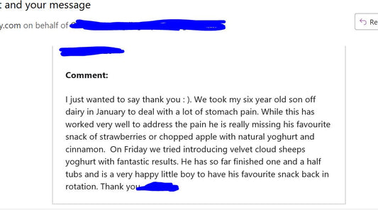 Fantastic Results For A Little Boy Off Cow Dairy