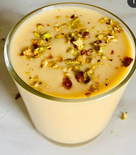 Peach and Lemon Lassi with Velvet Cloud Sheep's Milk Yogurt