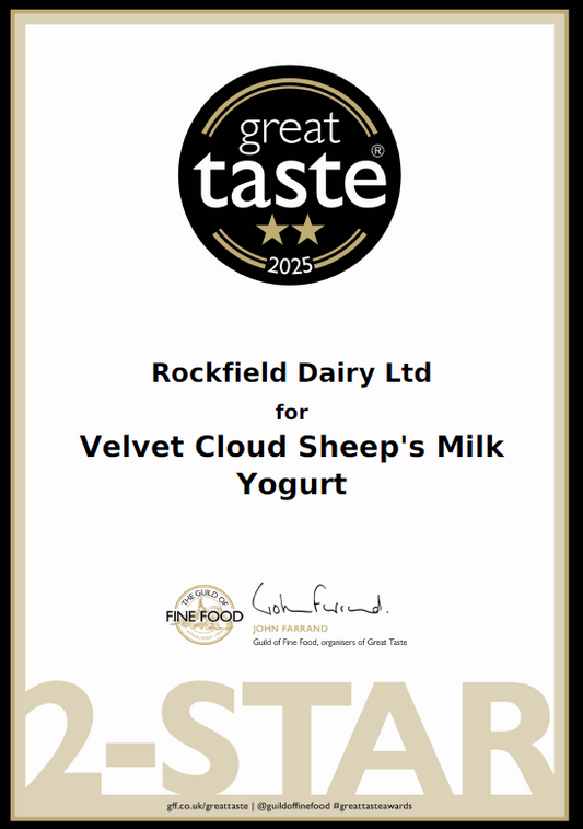 Some Good News - Velvet Cloud Yogurt and Cloonbook Cheese Win Great Taste Awards 2025