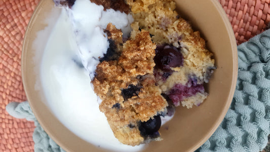 Delicious idea using oats, which works as a healthy breakfast or delicious dessert
